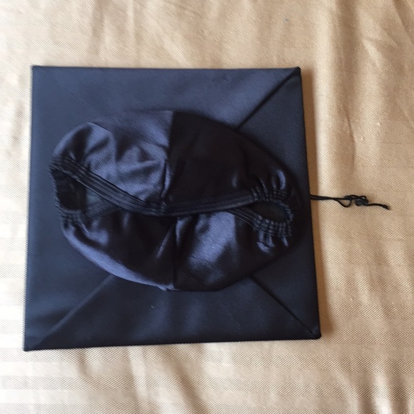 Graduation Cap & Gown Black & Turquoise trim M - Picture 6 of 6